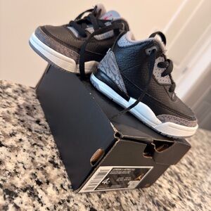 Jordan Black Cement 3’s Toddler
